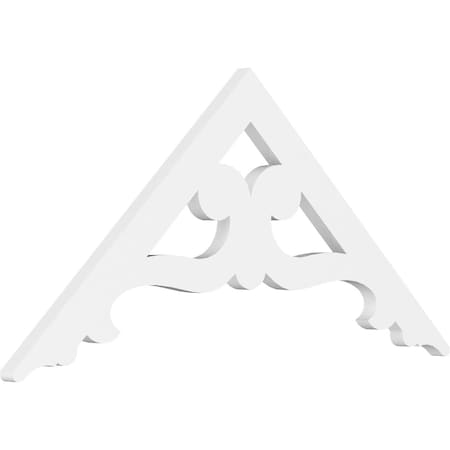 Ekena Millwork Pitch Brontes Architectural Grade PVC Gable Pediment, 36"W x 16 1/2"H x 1"P (11/12) GPP036X017X100BRO